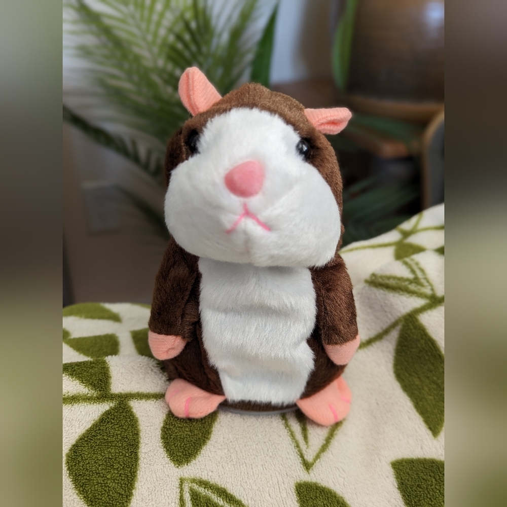 Talking Toy for Kids, Talking Hamster Plush Toy, Repeats What You Say.
